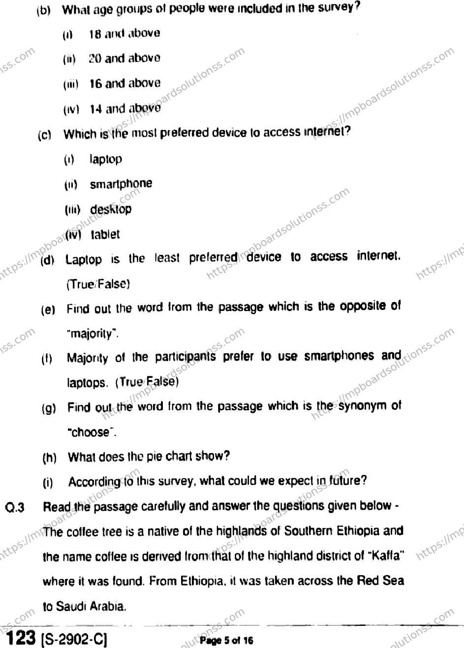 MP Board Class 11 English HE-824686 Final Paper 2021 Image 5