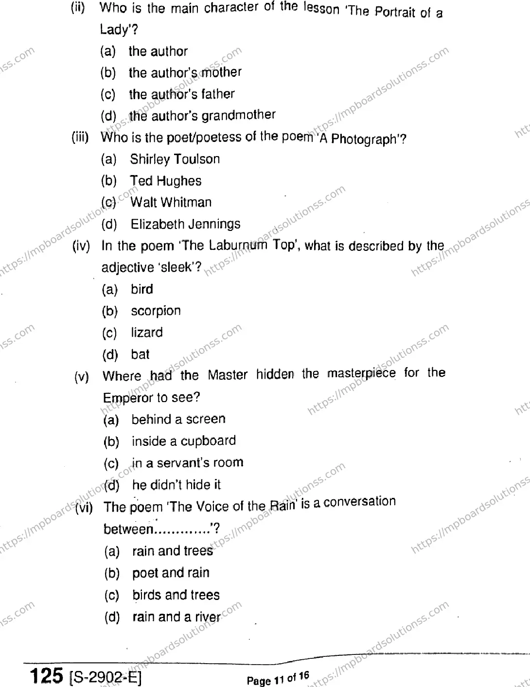 MP Board Class 11 English HE-846996 Final Paper 2021 Image 11