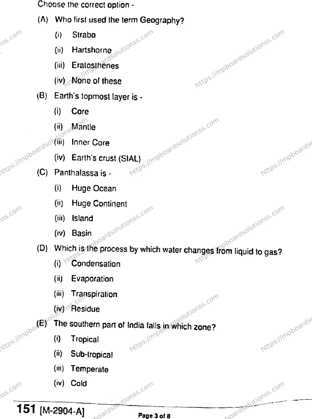 MP Board Class 11 Geography HE-721687 Final Paper 2021 Image 3