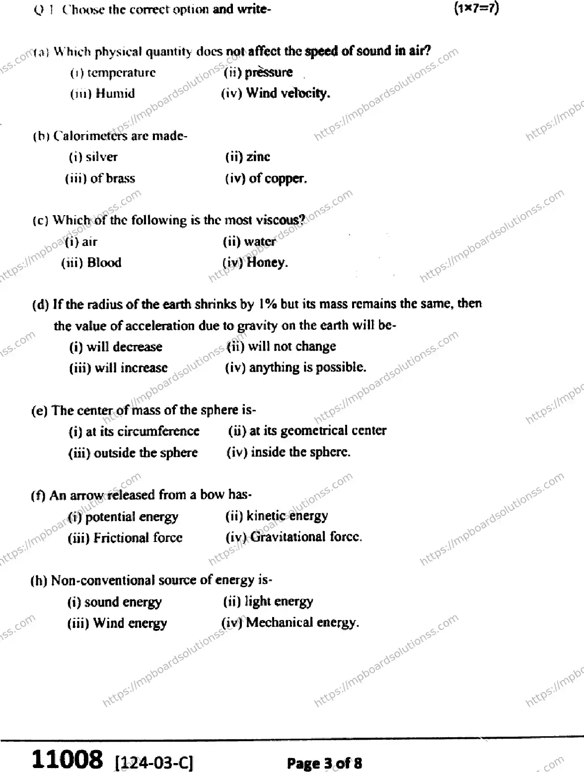 MP Board Class 11 Physics-258282 Final Paper 2024 Image 3