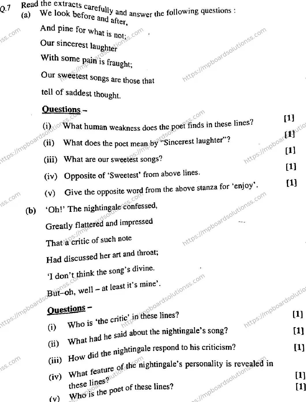 MP Board Class 11 Special English-907547 Final Paper 2020 Image 5