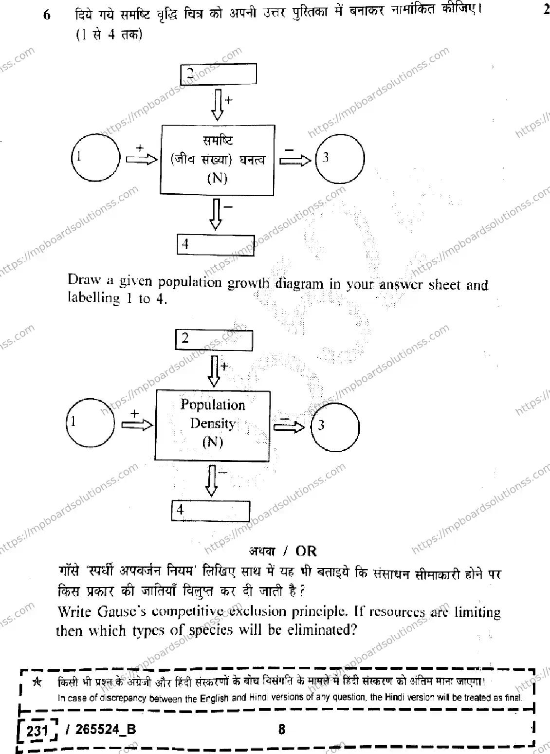 MP Board Class 12 Biology Set B-278195 Final Paper 2026 Image 8