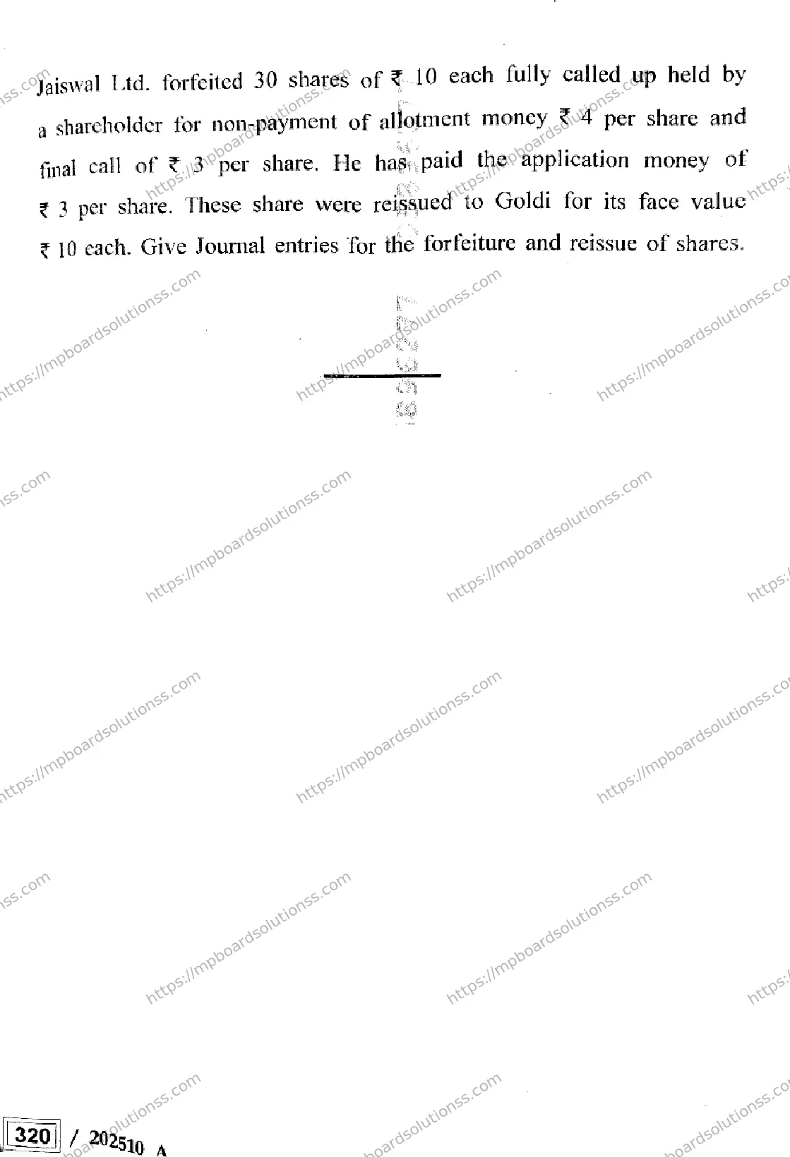 MP Board Class 12 Book Keeping and Accountancy Set A-608563 Final Paper 2025 Image 16
