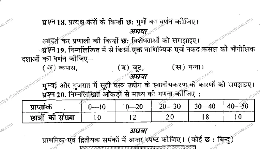 MP Board Class 12 Business Studies HM-891875 Final Paper 2013 Image 4
