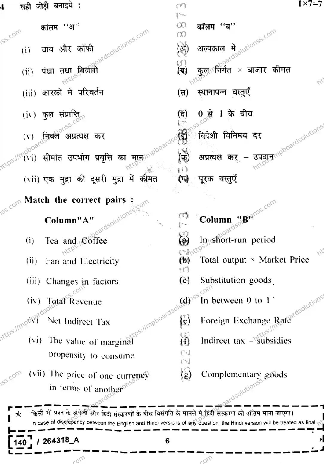 MP Board Class 12 Economics Set A-504015 Final Paper 2026 Image 6