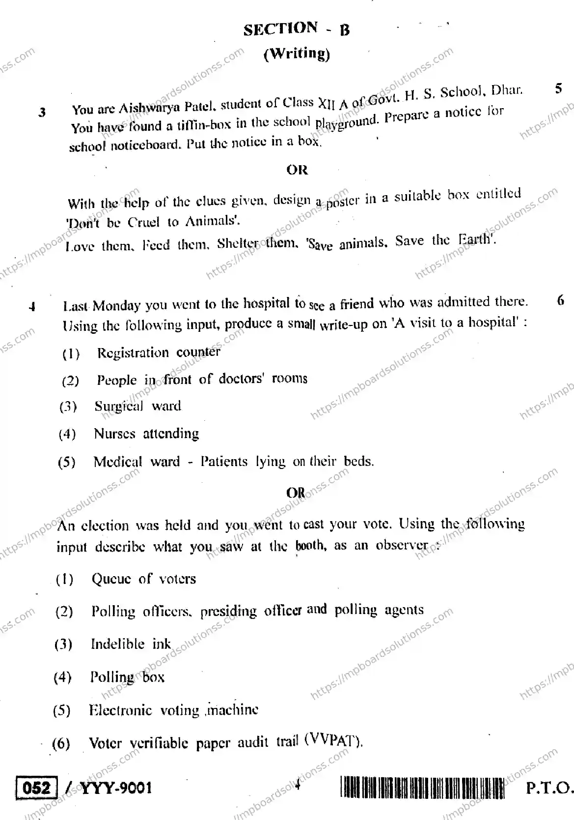 MP Board Class 12 English General-972043 Final Paper 2019 Image 4