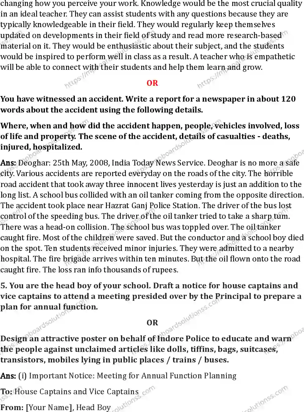 MP Board Class 12 English I Set B-144134 Final Paper 2024 Image 10
