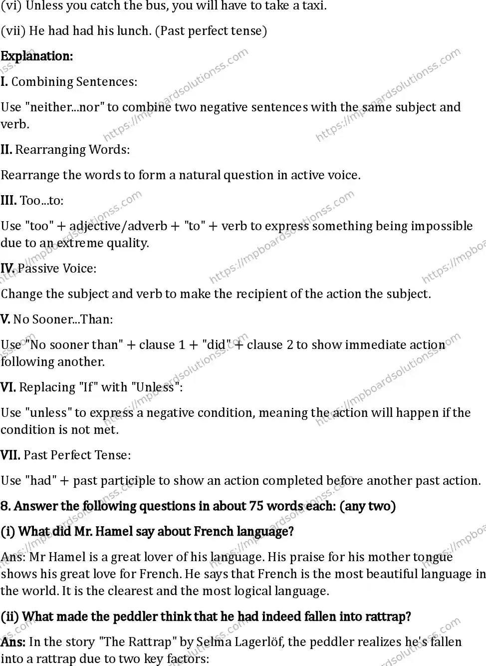 MP Board Class 12 English I Set B-144134 Final Paper 2024 Image 14