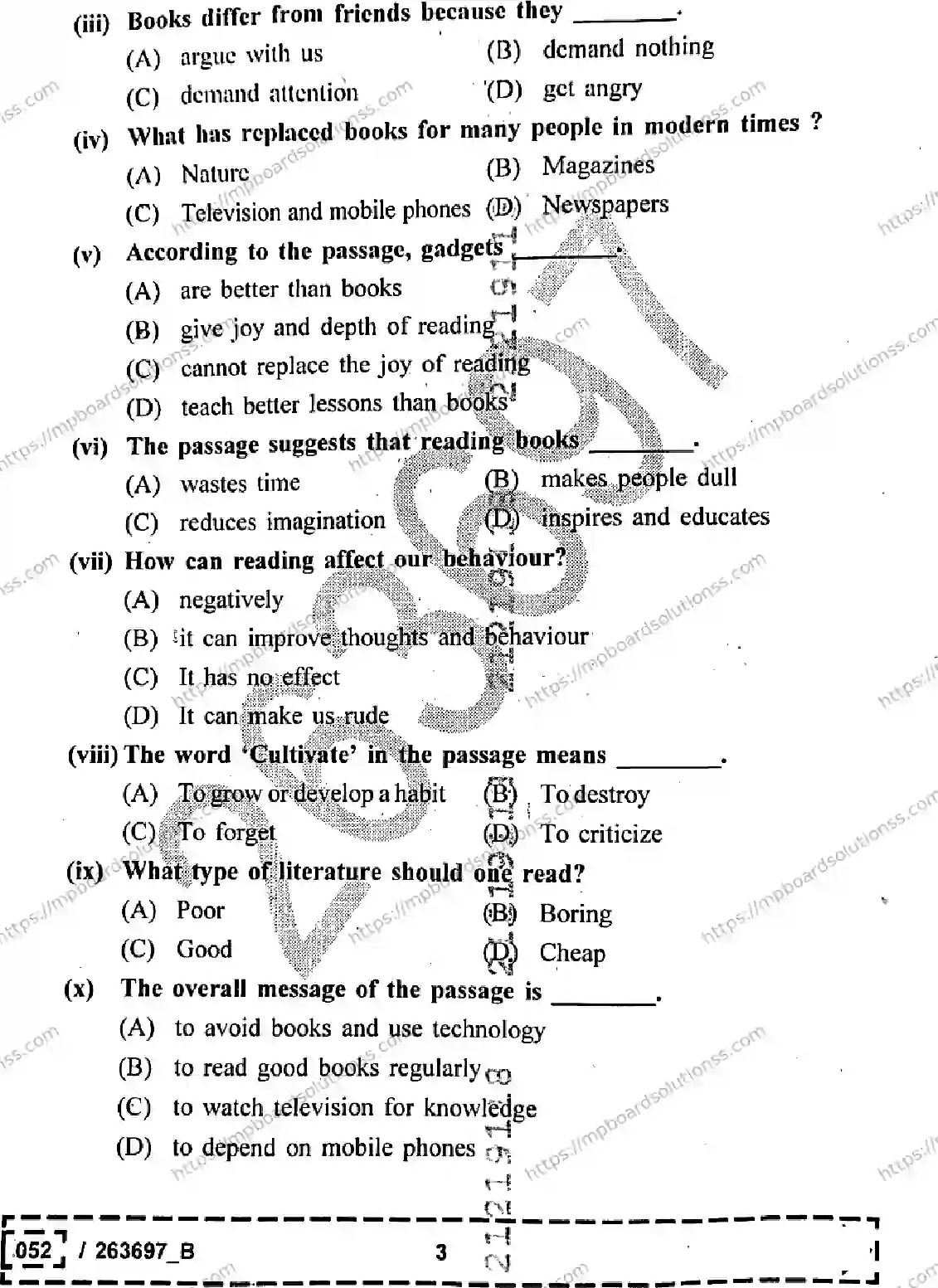 MP Board Class 12 English Set B-676151 Final Paper 2026 Image 3