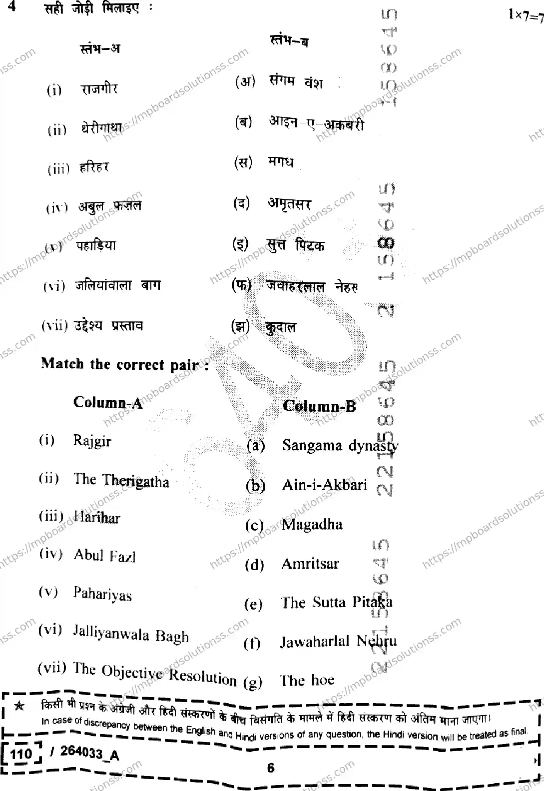 MP Board Class 12 History Set A-679222 Final Paper 2026 Image 6