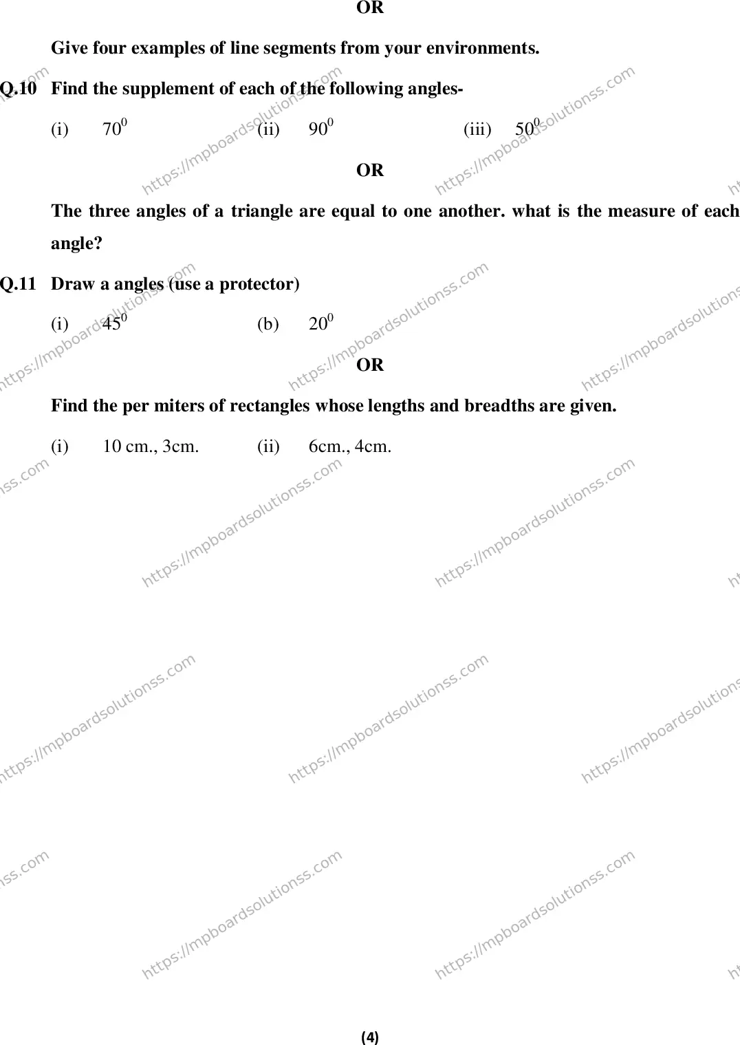 MP Board Class 6 Maths EM-453140 Final Paper 2016 Image 4
