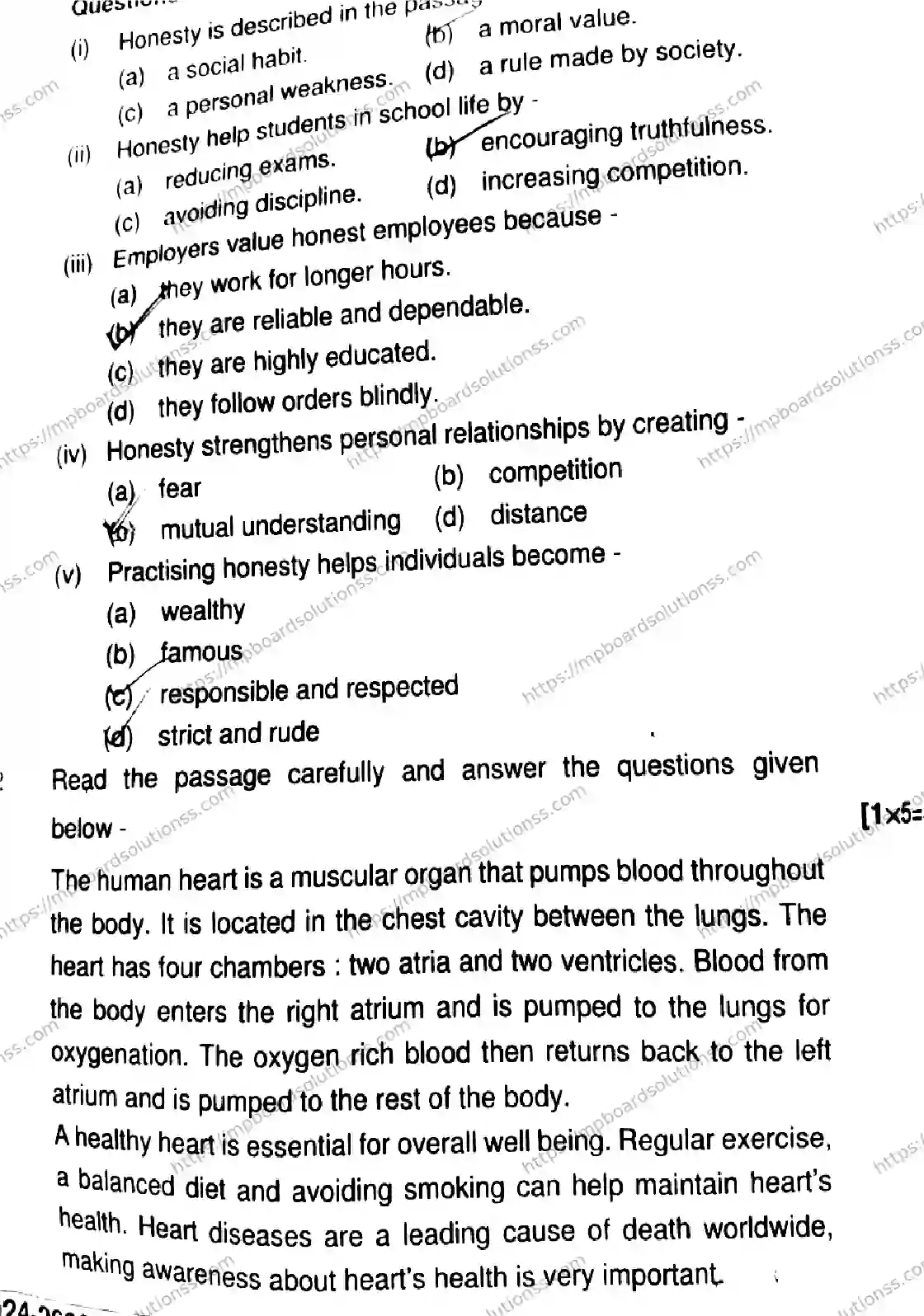 MP Board Class 9 English-242868 Final Paper 2026 Image 2