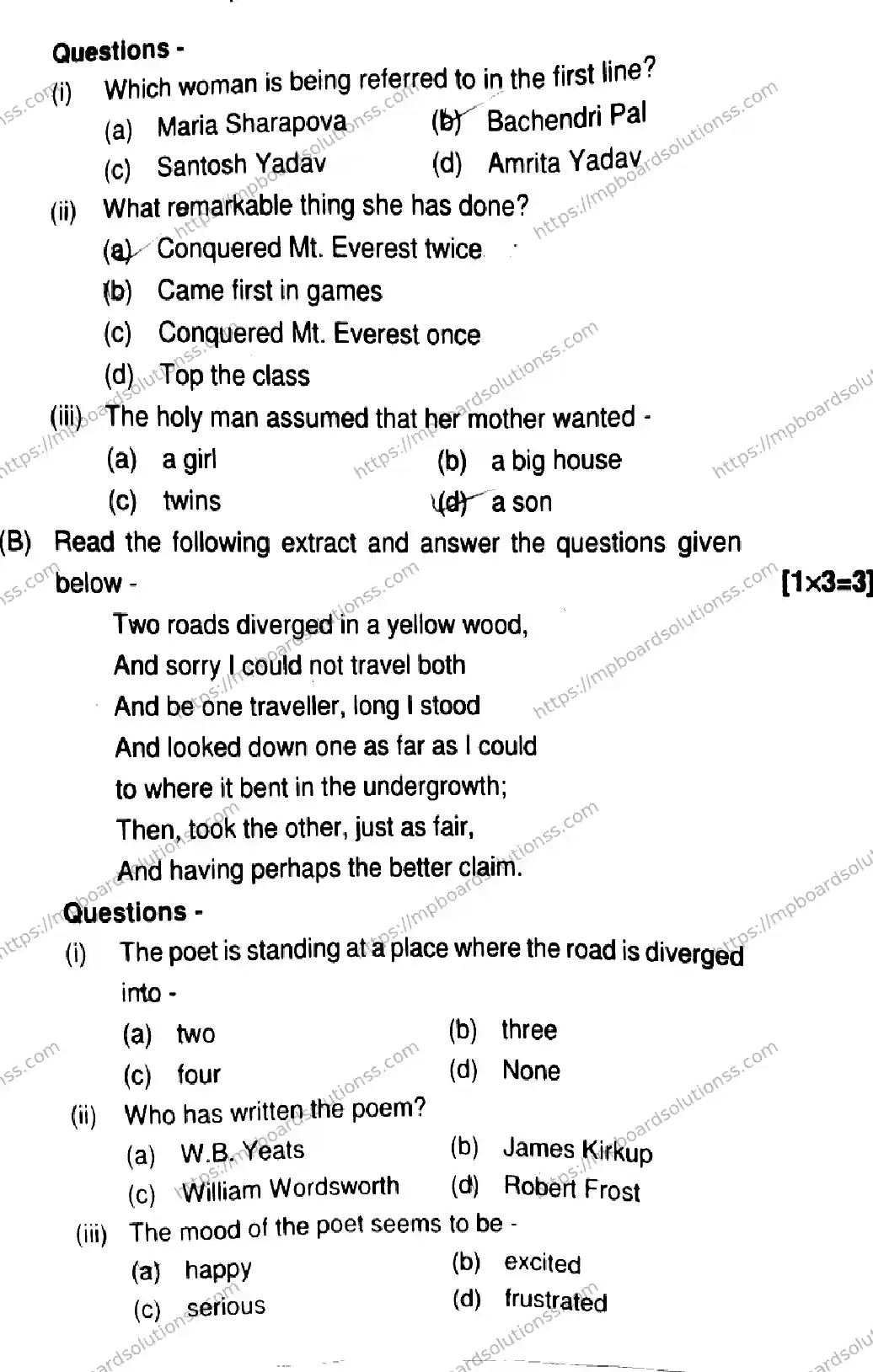 MP Board Class 9 English-242868 Final Paper 2026 Image 6
