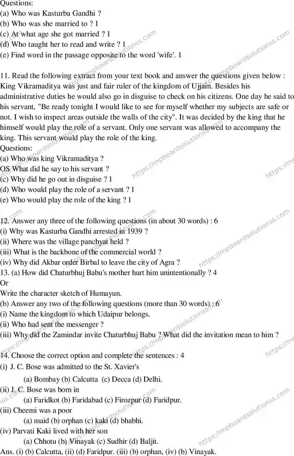 MP Board Class 9 English-449534 Final Paper 2016 Image 4