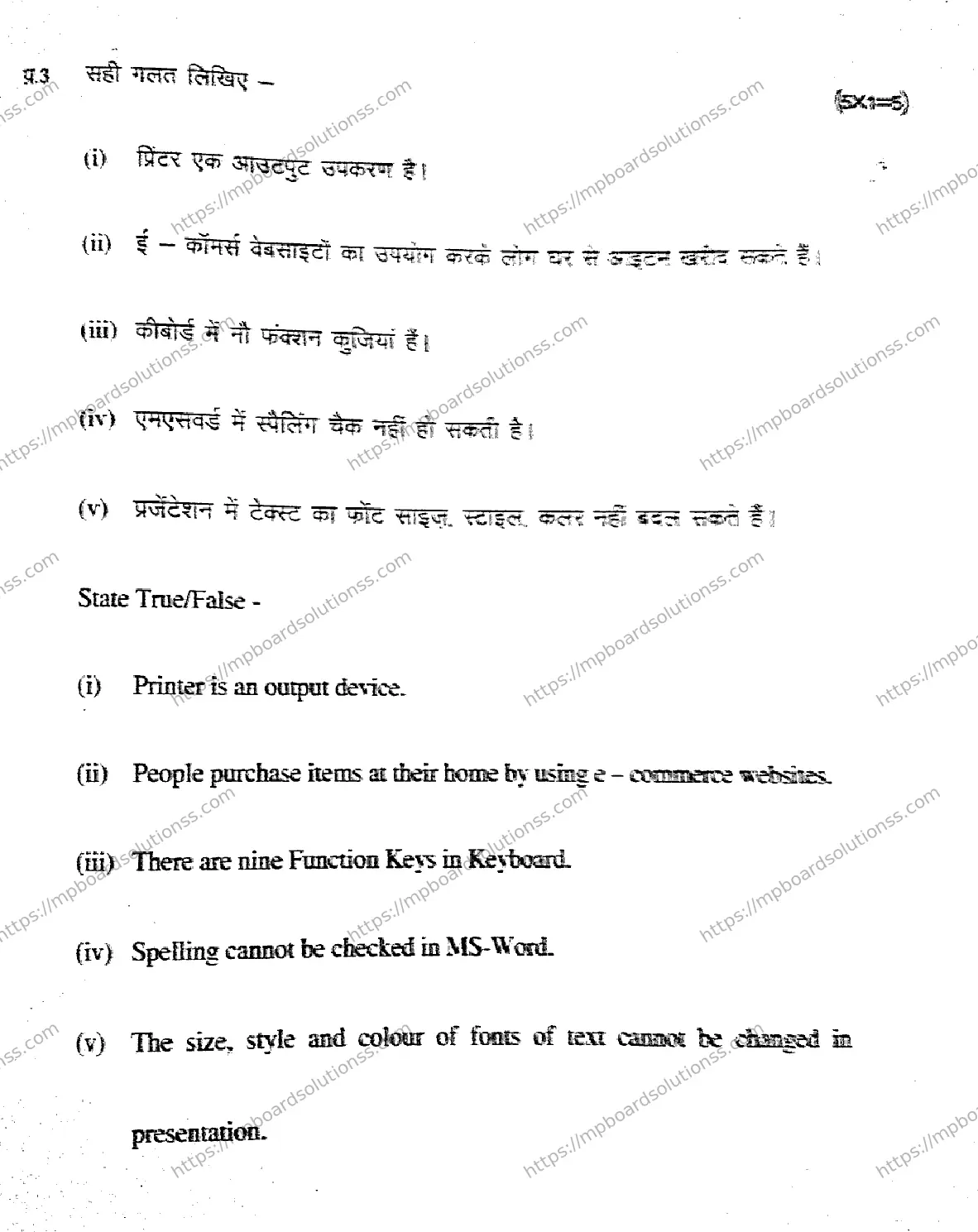 MP Board Class 9 Ites HE-662363 Final Paper 2020 Image 5