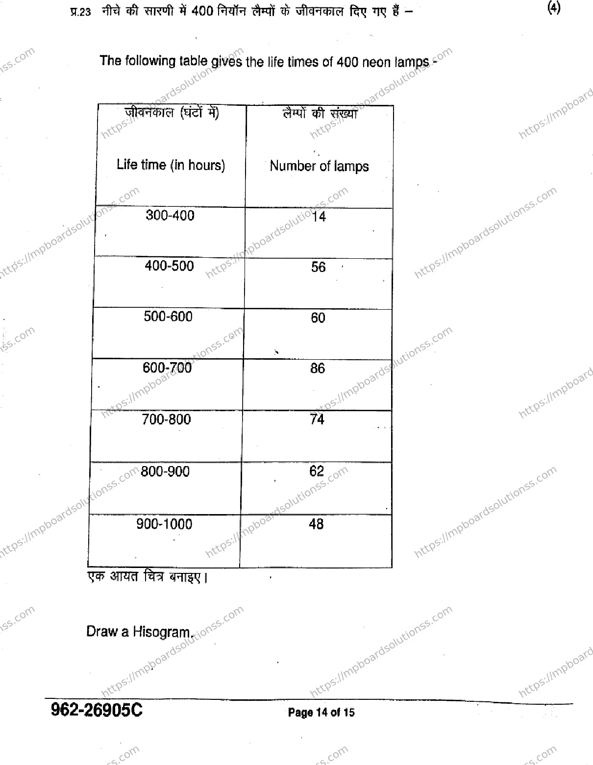 MP Board Class 9 Mathematics Basic-403633 Final Paper 2026 Image 14