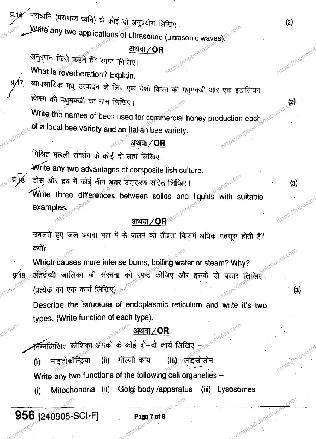 MP Board Class 9 Science-233897 Final Paper 2024 Image 7