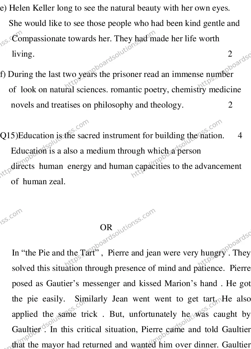 MP Board CLASS 10 ENGLISH-SPECIAL-LANGUAGE-SET-1-3 0001 Sample Paper Image 18