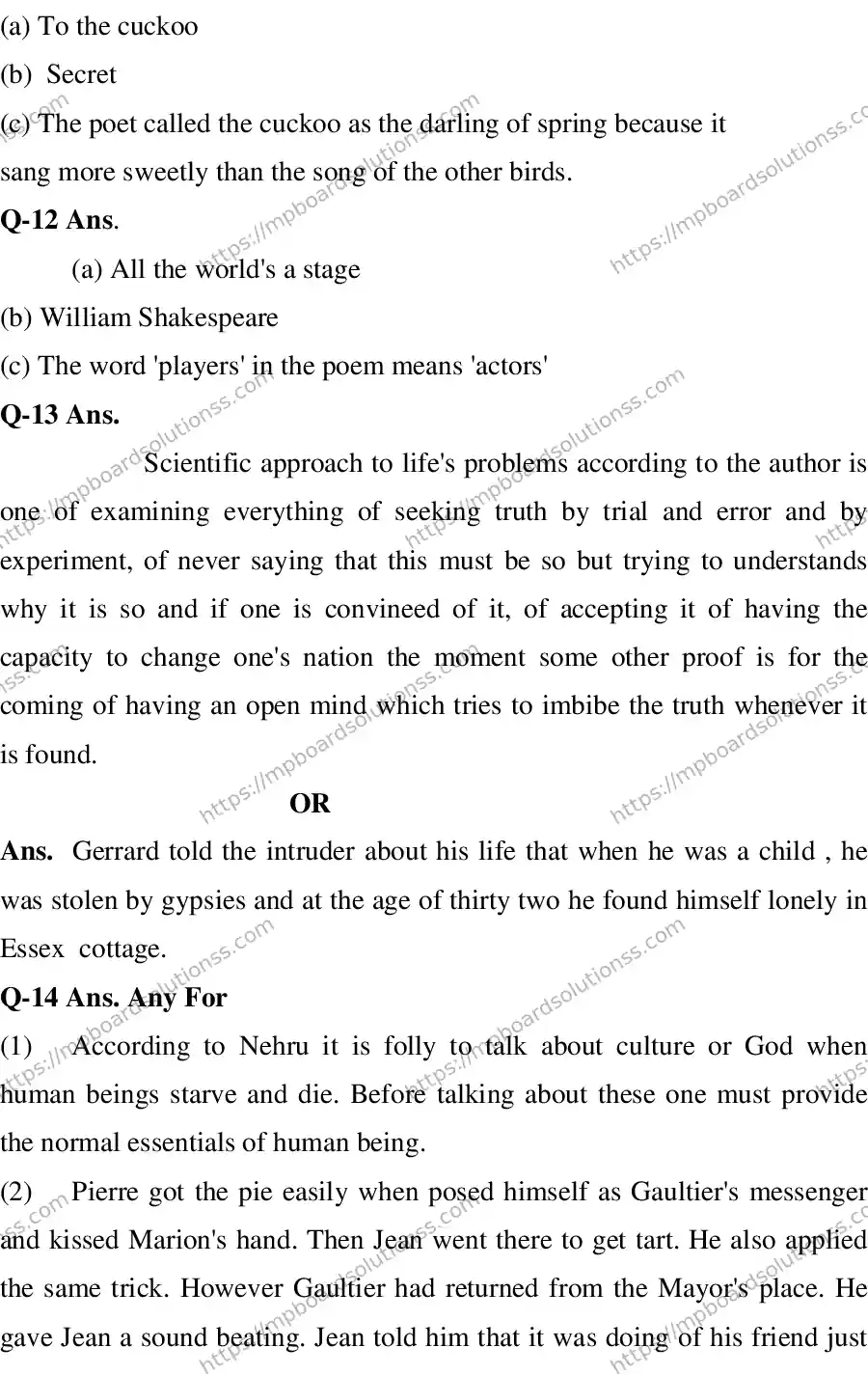 MP Board CLASS 10 ENGLISH-SPECIAL-LANGUAGE-SET-2-3 2013 Sample Paper Image 16