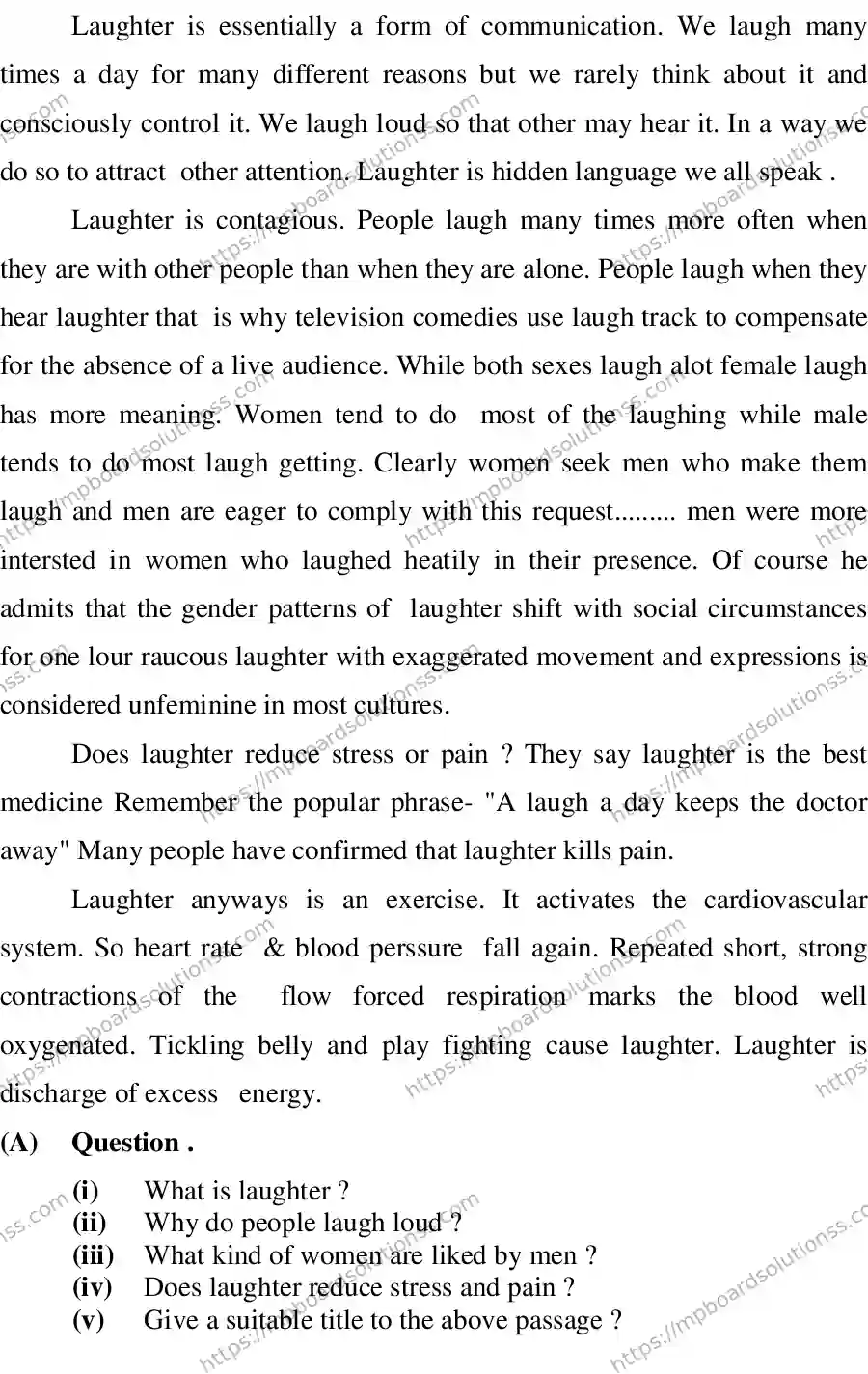 MP Board CLASS 10 ENGLISH-SPECIAL-LANGUAGE-SET-2-3 2013 Sample Paper Image 4