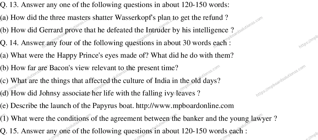 MP Board CLASS 10 ENGLISH-SPECIAL-SET-6 2020 Sample Paper Image 4