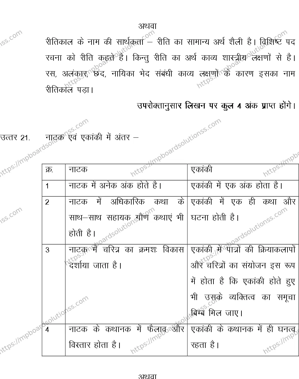 MP Board CLASS 10 HINDI-SPECIAL-LANGUAGE-SET-2-3 0008 Sample Paper Image 16