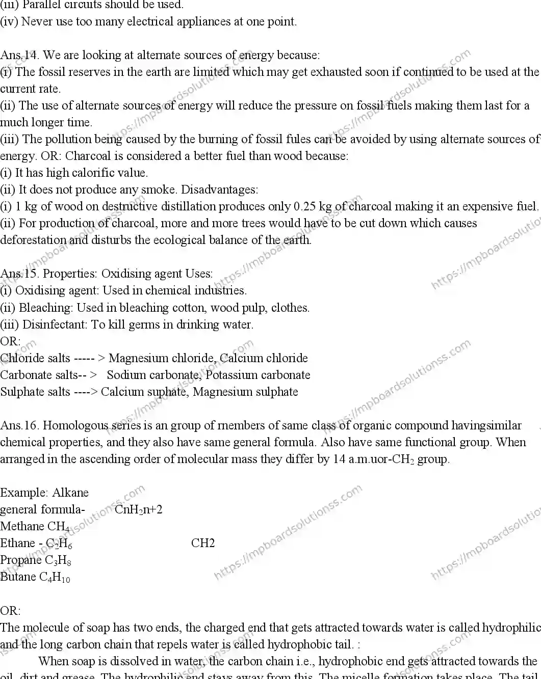 MP Board CLASS 10 SCIENCE-1-2019-A SWER Sample Paper Image 3
