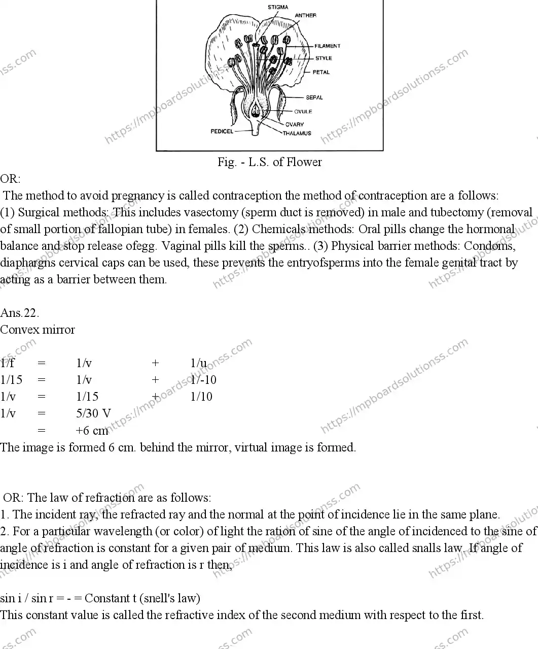 MP Board CLASS 10 SCIENCE-1-2019-A SWER Sample Paper Image 6