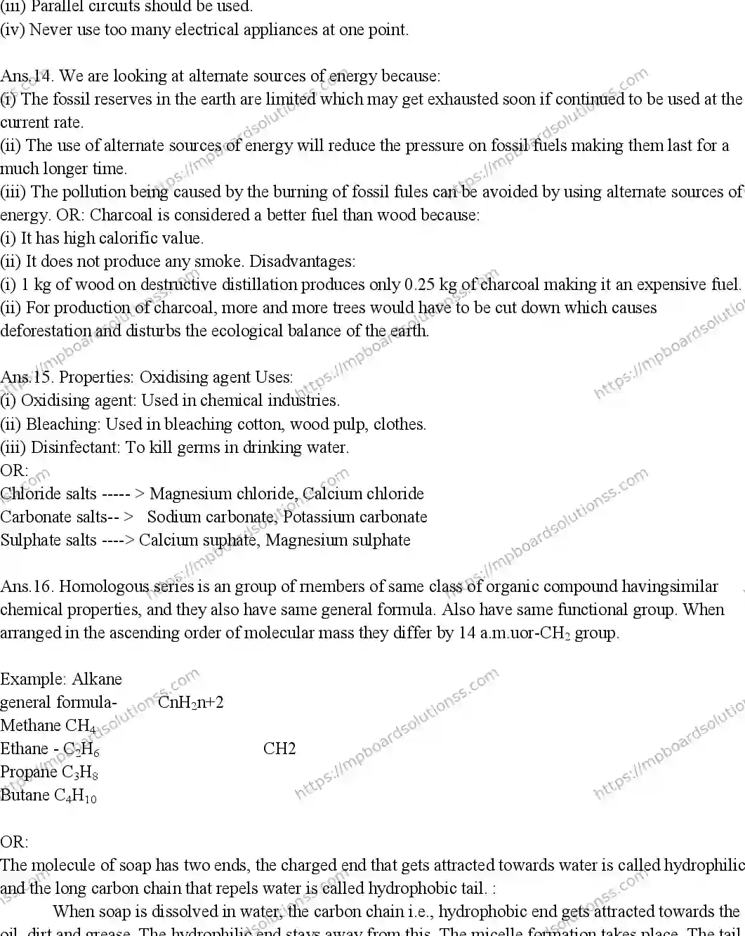 MP Board CLASS 10 SCIENCE-1-WITH-ANSWER-EM 2019 Sample Paper Image 5
