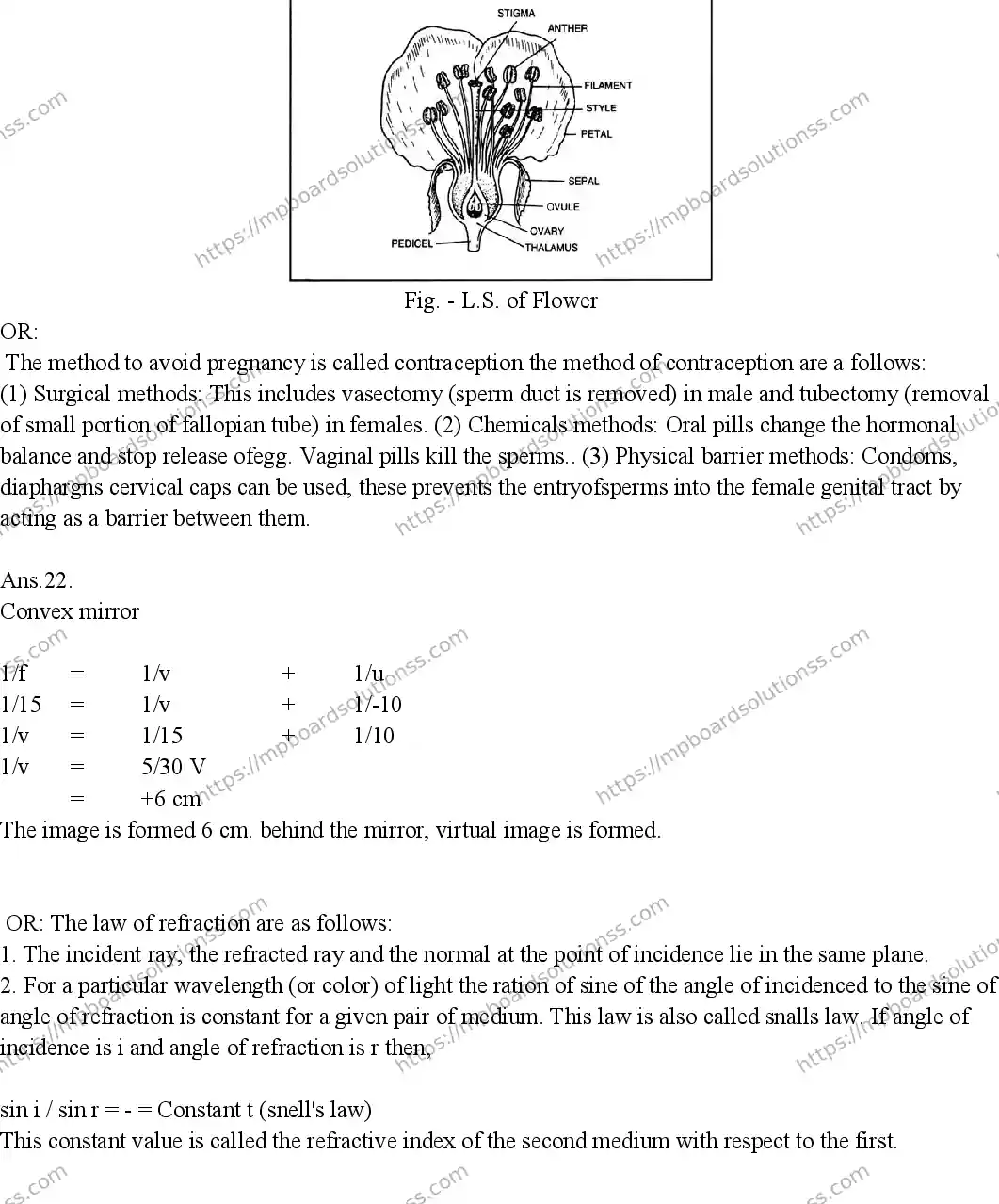 MP Board CLASS 10 SCIENCE-1-WITH-ANSWER-EM 2019 Sample Paper Image 8