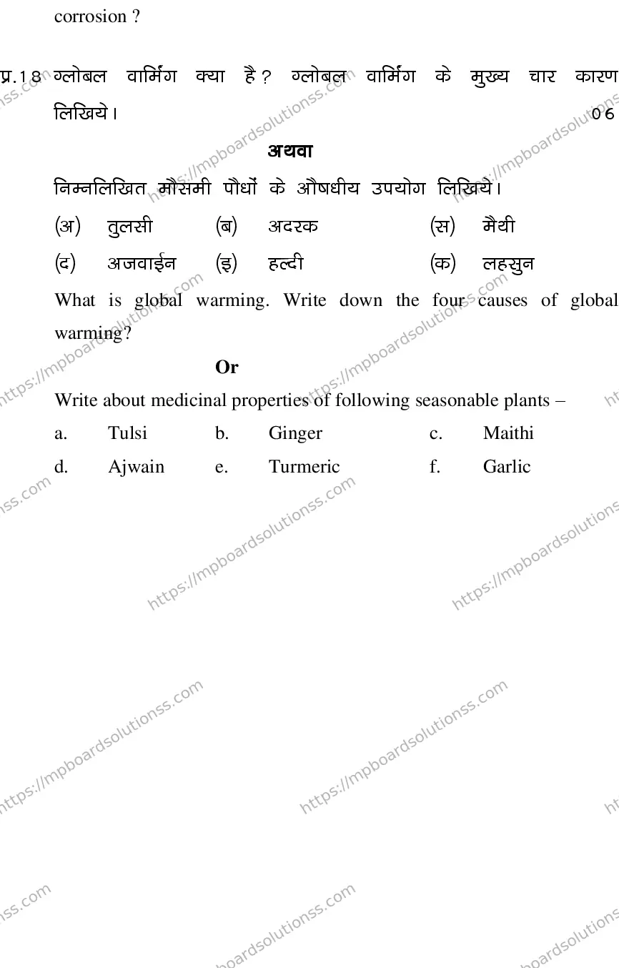 MP Board CLASS 10 SCIENCE-SET-3-3 0022 Sample Paper Image 9