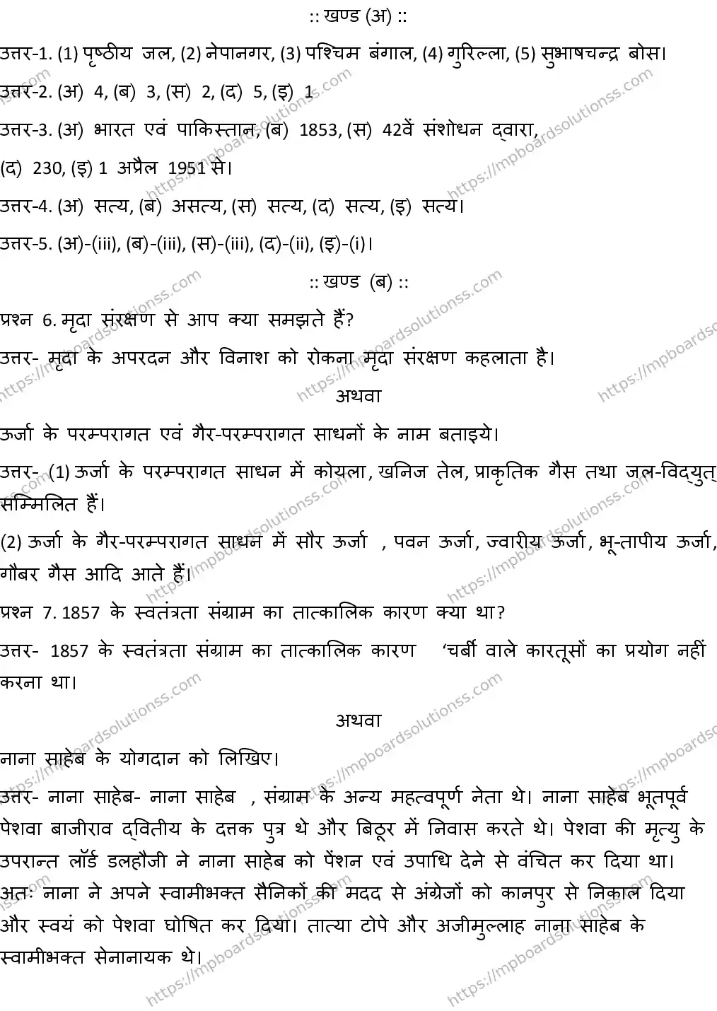 MP Board CLASS 10 SOCIAL-SCIENCE-2-WITH-ANSWER-2 0219 Sample Paper Image 5