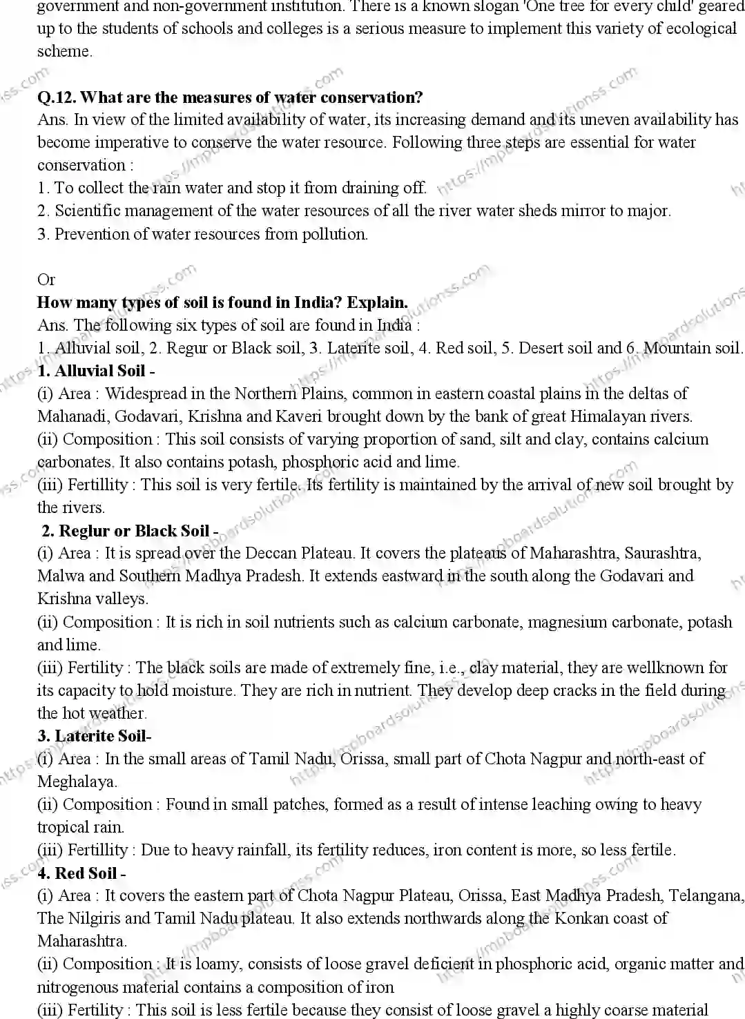 MP Board CLASS 10 SOCIAL-SCIENCE-ENGLISH-MEDIUM 2019 Sample Paper Image 5