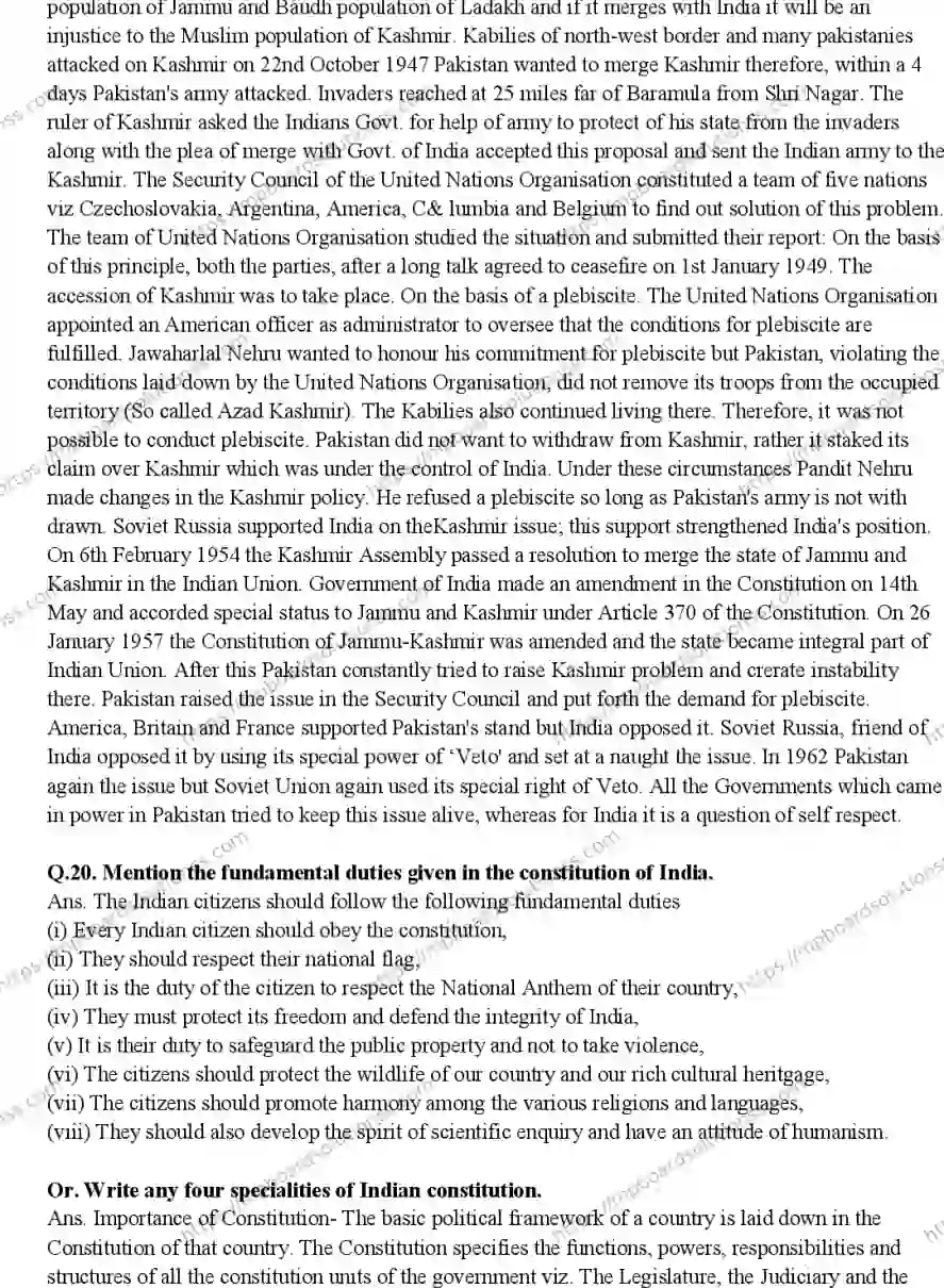 MP Board CLASS 10 SOCIAL-SCIENCE-ENGLISH-MEDIUM 2019 Sample Paper Image 9