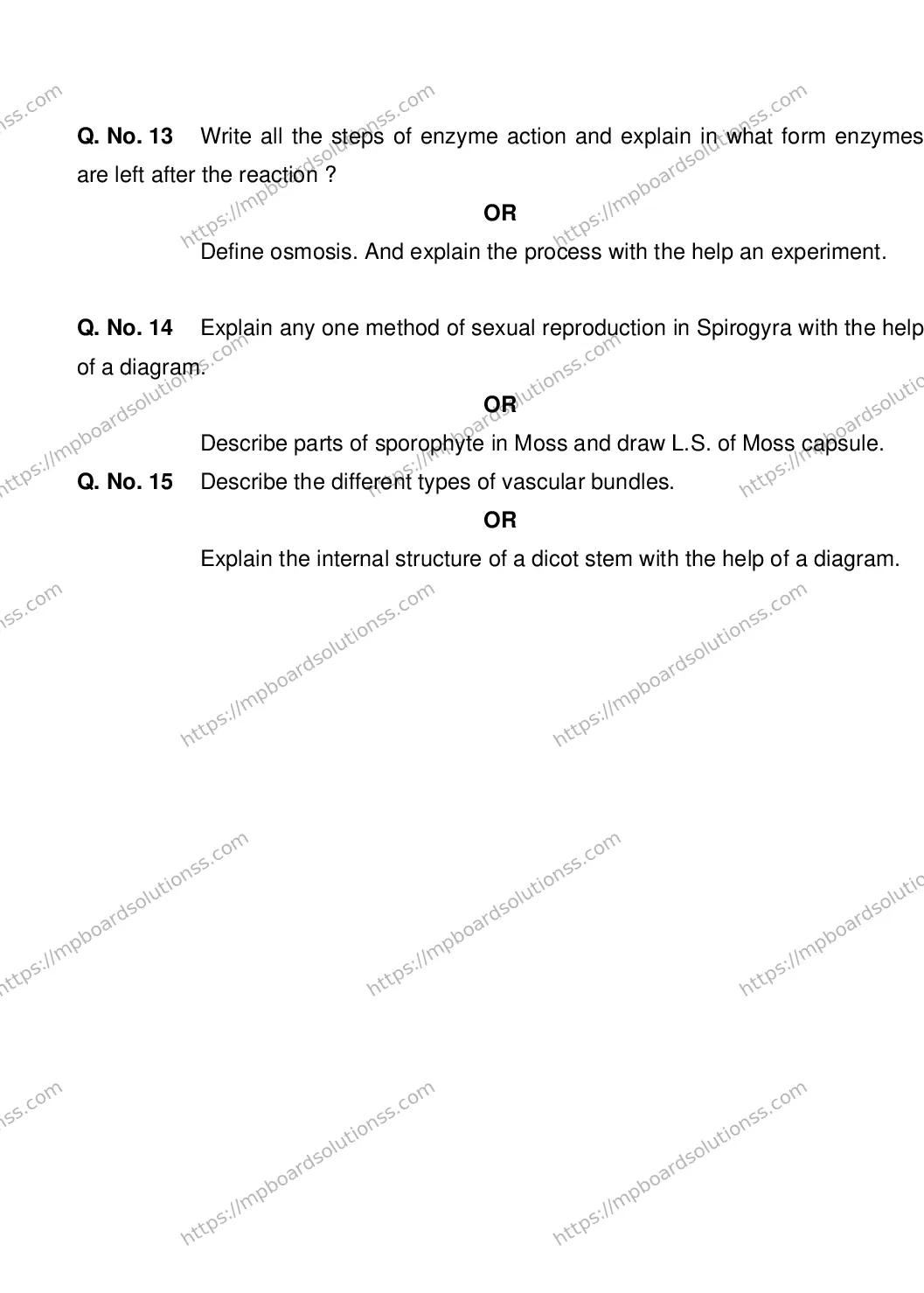 MP Board CLASS 11 BIOLOGY 2018 Sample Paper Image 36