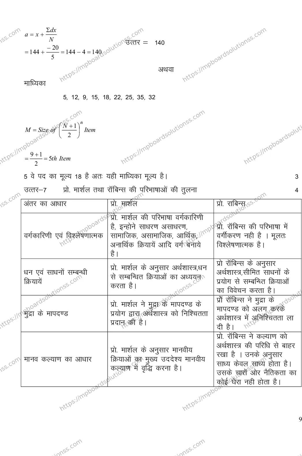 MP Board CLASS 11 ECONOMICS 2018 Sample Paper Image 7
