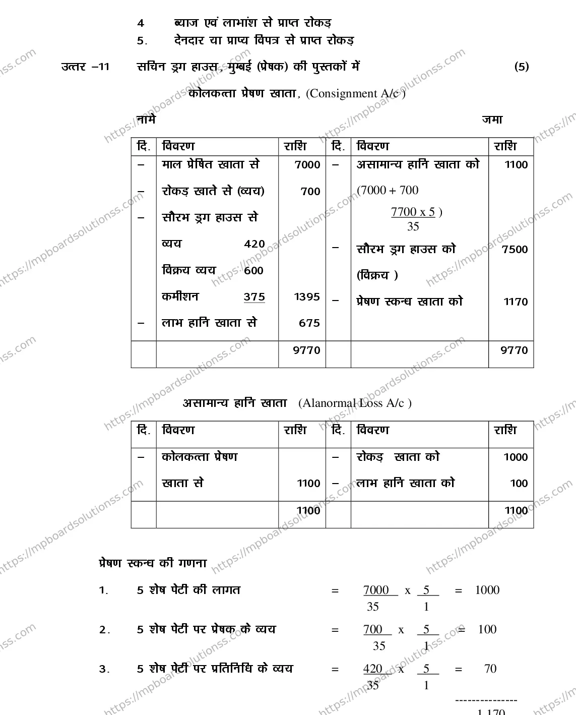 MP Board Class 12 BOOK-KEEP-ACCTOUNT-356559 2018 Sample Paper Image 14