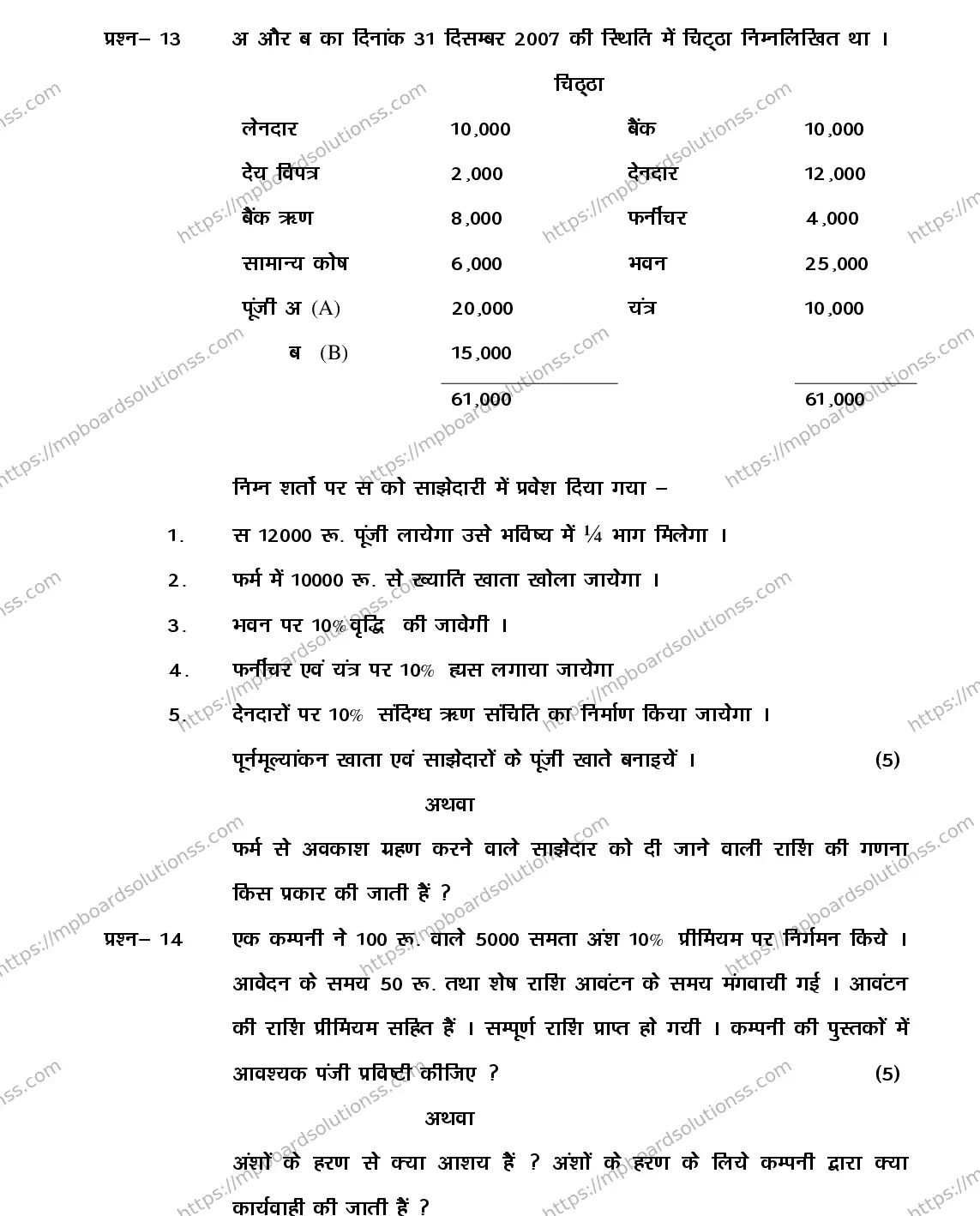 MP Board Class 12 BOOK-KEEP-ACCTOUNT-356559 2018 Sample Paper Image 6