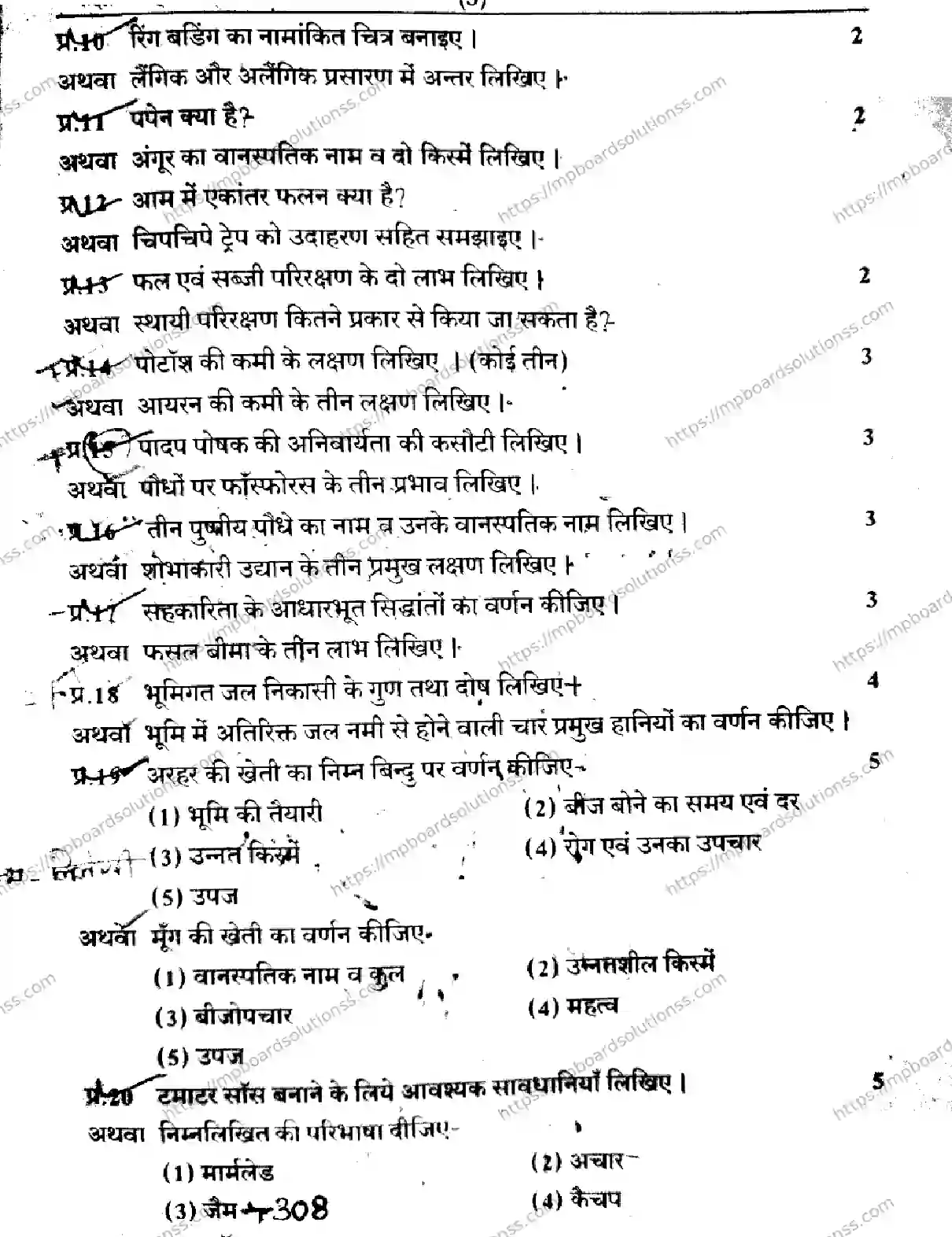 MP Board Class 12 CROP-PRODUCTION-AND-HORTICULTURE-101125 2023 Sample Paper Image 3