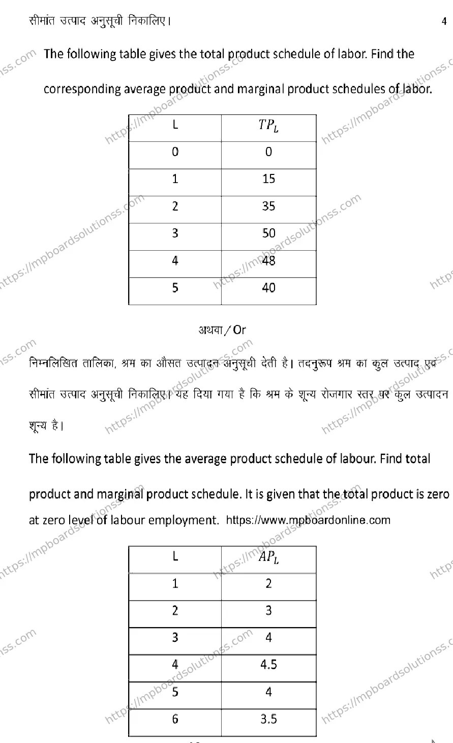 MP Board Class 12 Economics 2025 Sample Paper Image 10