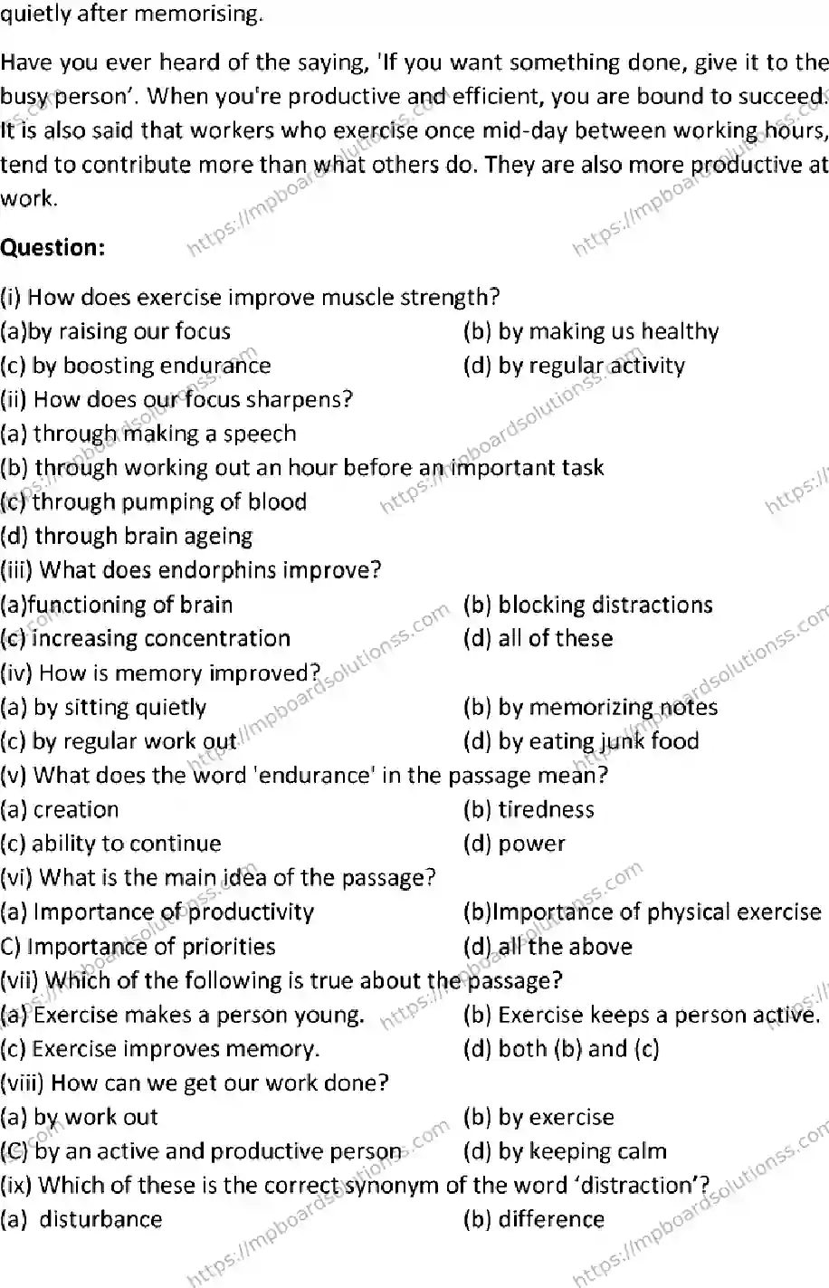 MP Board Class 12 ENGLISH-SET-C 2023 Sample Paper Image 2