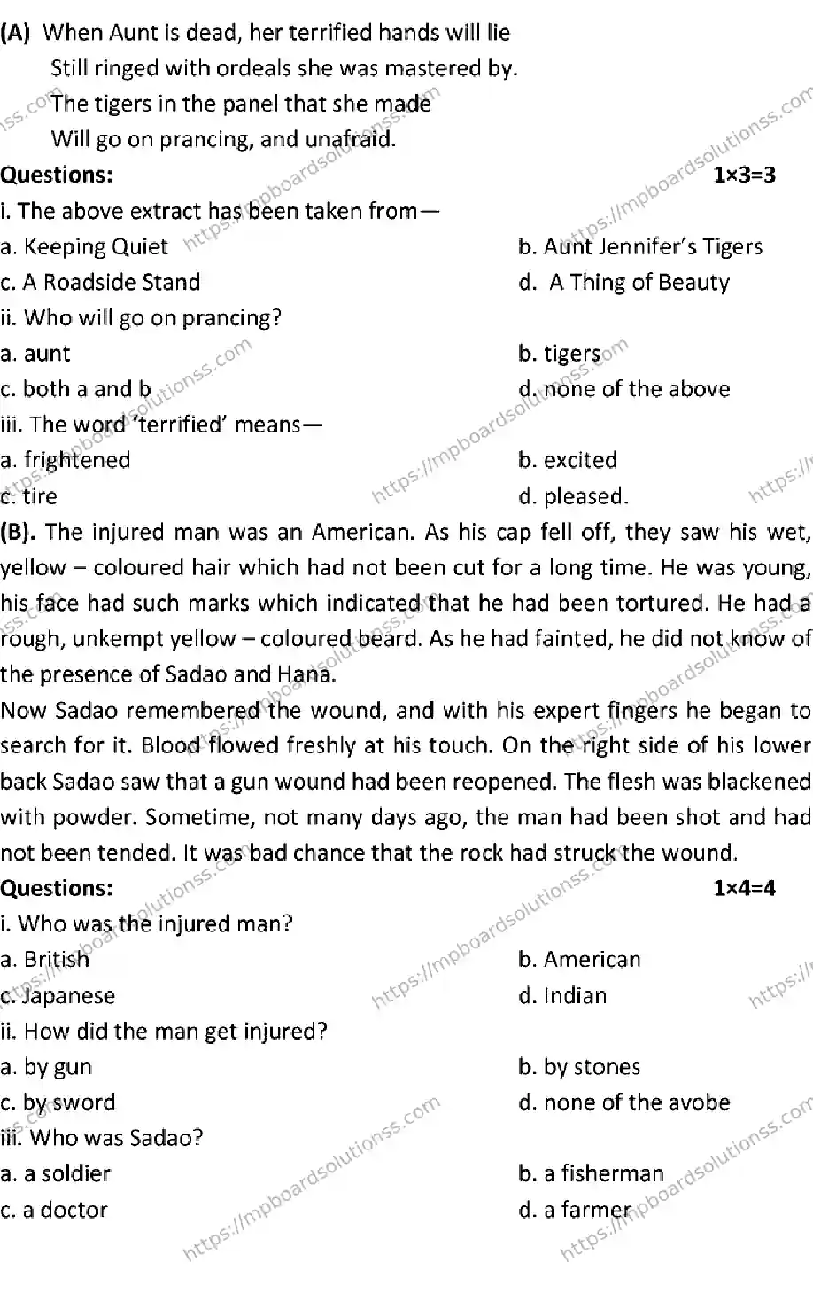 MP Board Class 12 ENGLISH-SET-D 2023 Sample Paper Image 7