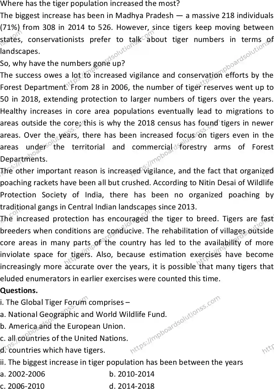 MP Board Class 12 English 2023 Sample Paper Image 2