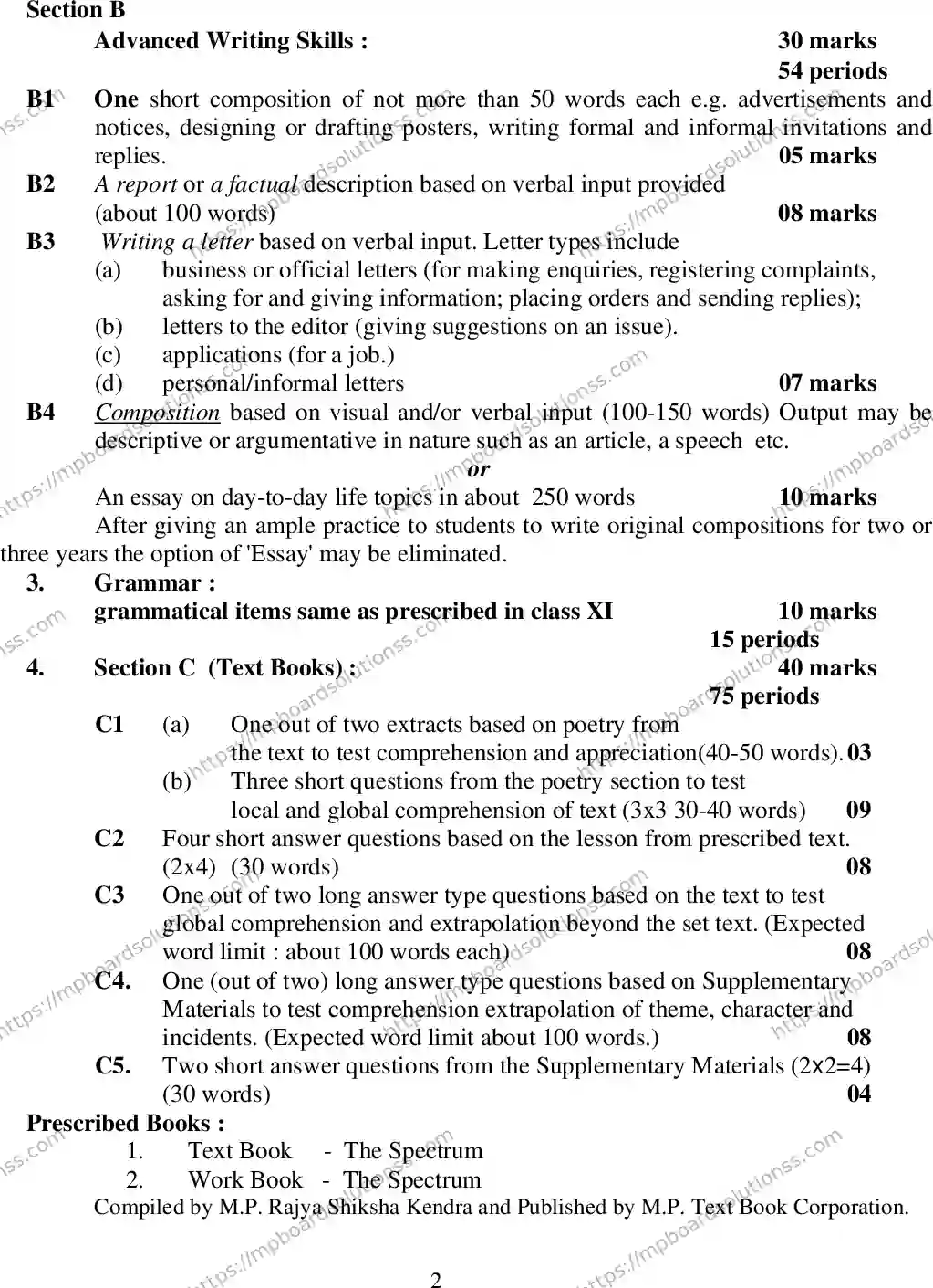 MP Board Class 12 English General 2020 Sample Paper Image 3