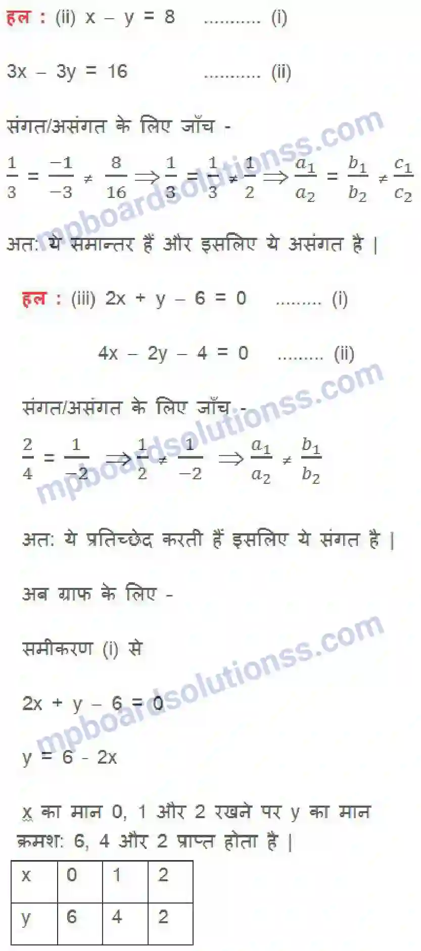 MP Board Book for Class 10 Maths दो चर वाले रैखिक समीकरण युग्म Image 18