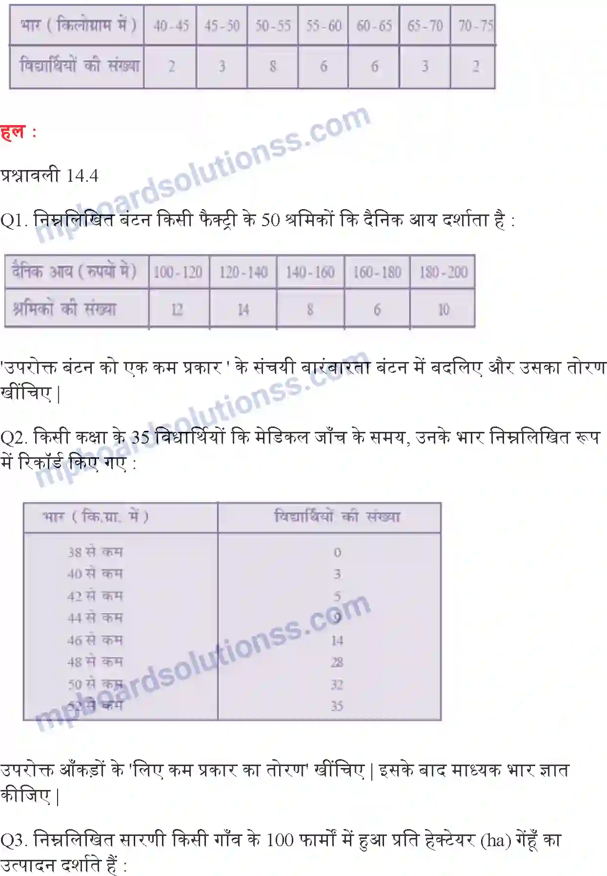 MP Board Book for Class 10 Maths सांख्यिकी Image 31
