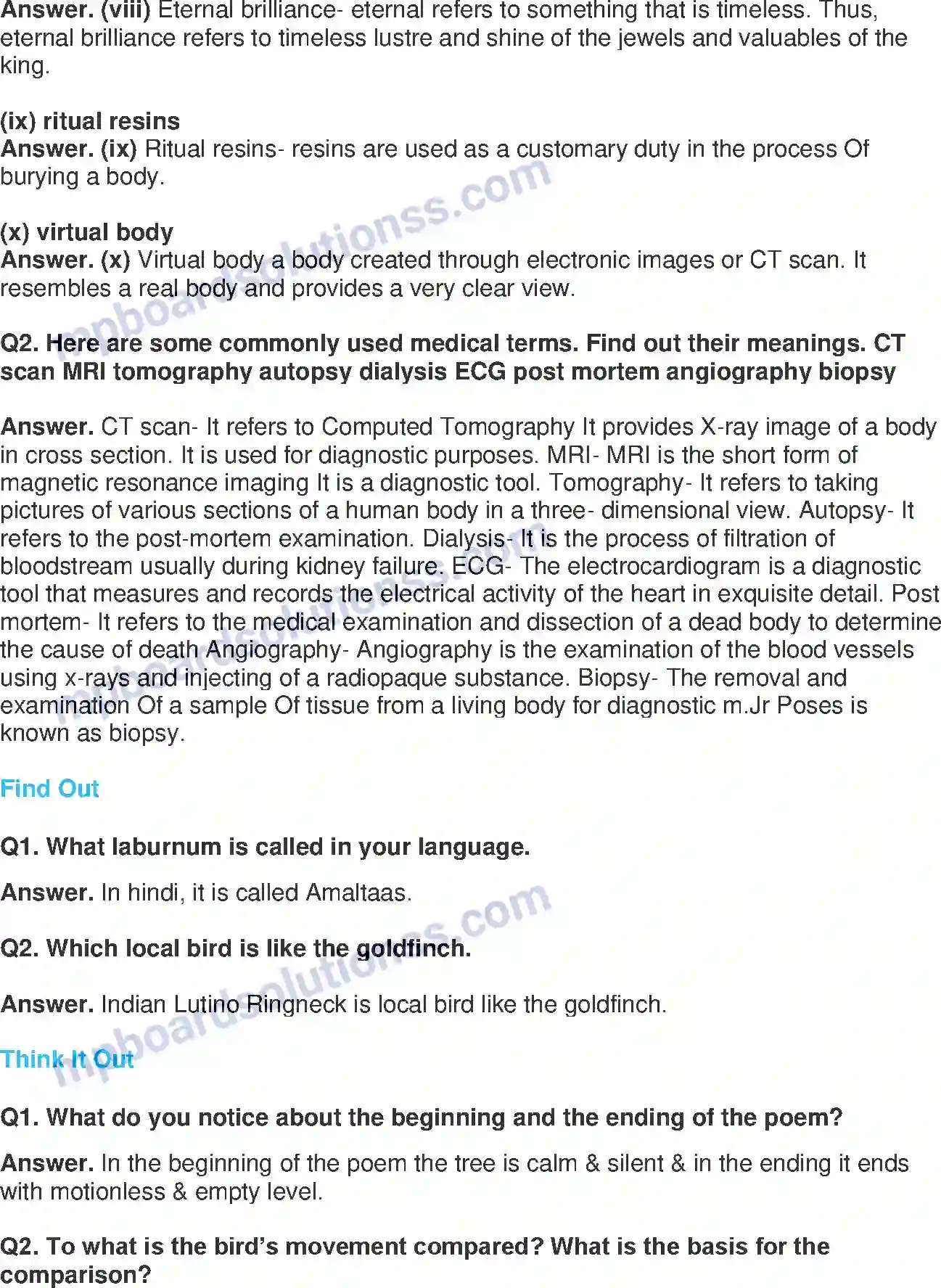 MP Board Book for Class 11 English Discovering Tut The Saga Continues Image 4