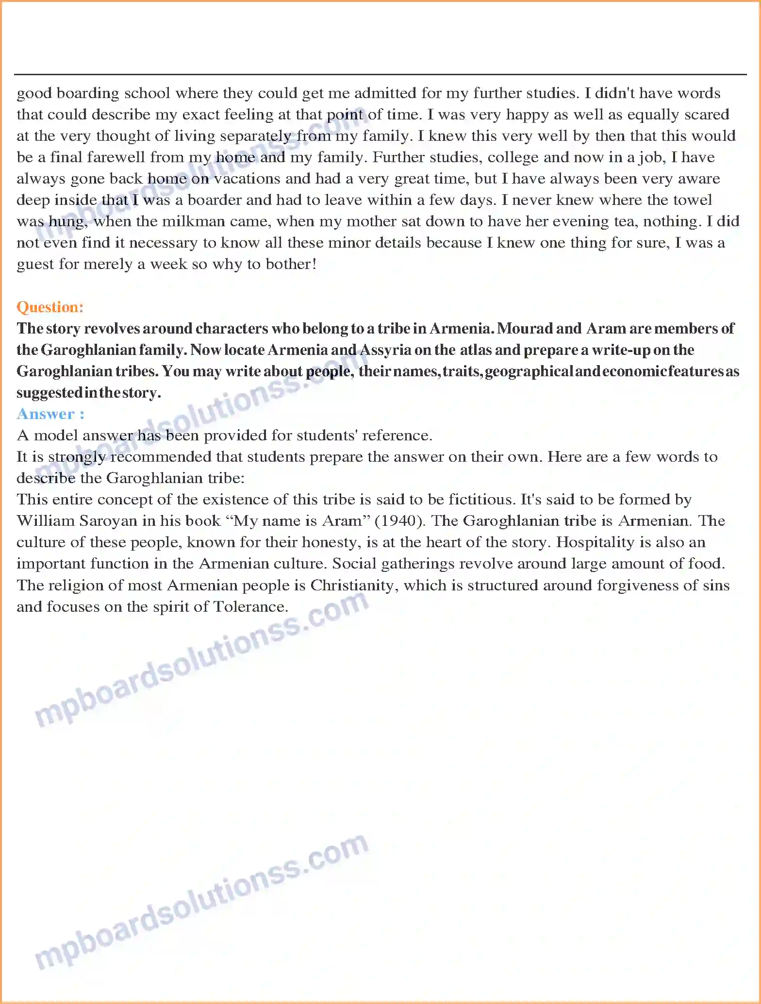 MP Board Book for Class 11 English The Summer of the Beautiful White Horse Image 2