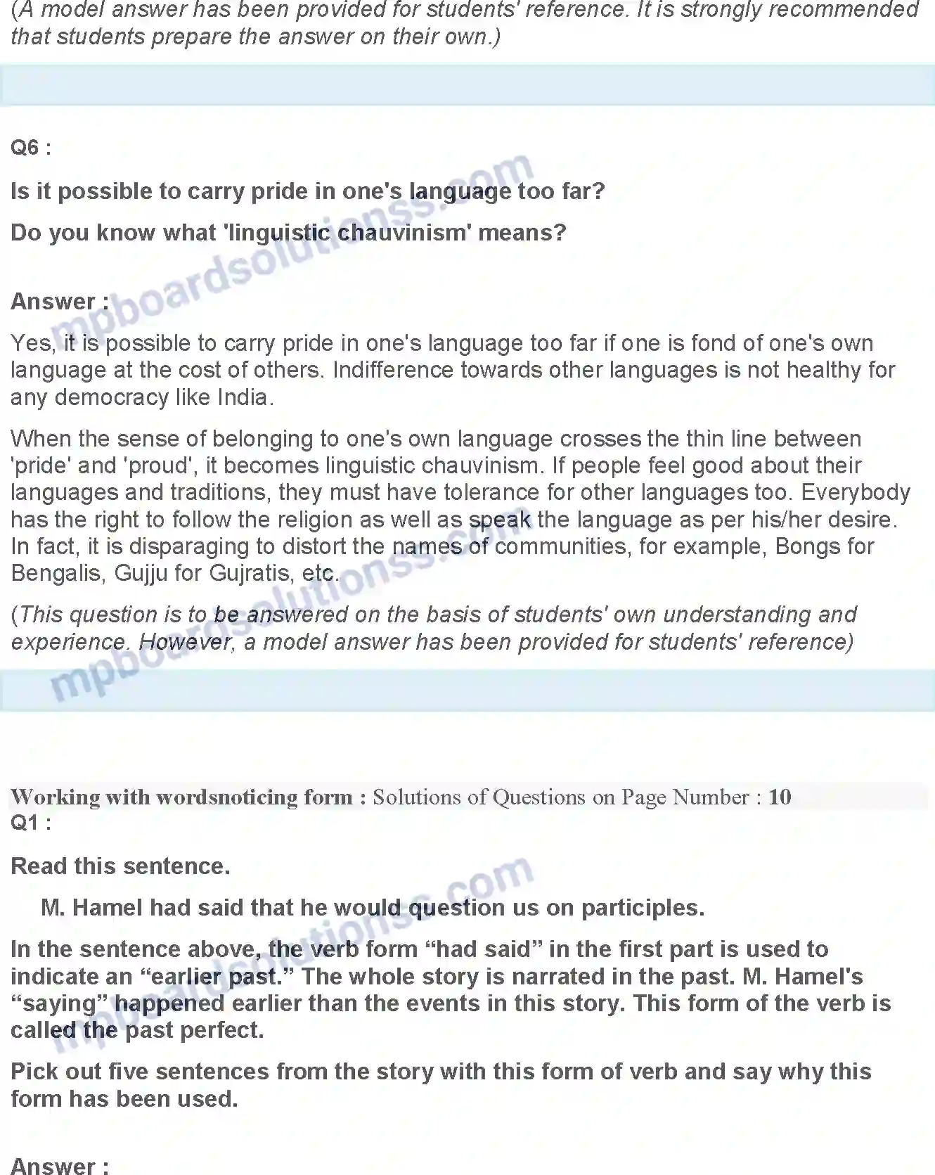 MP Board Book for Class 12 English The Last Lesson Image 6