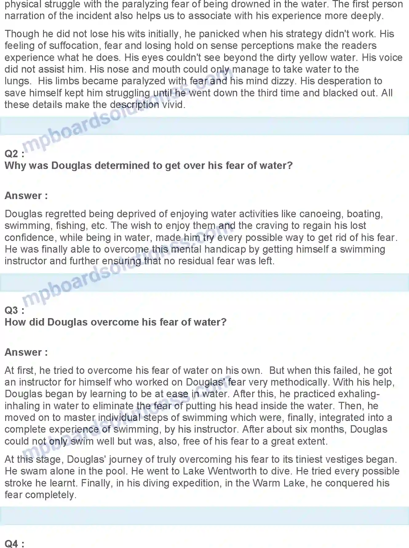 MP Board Book for Class 12 English Deep Water Image 3